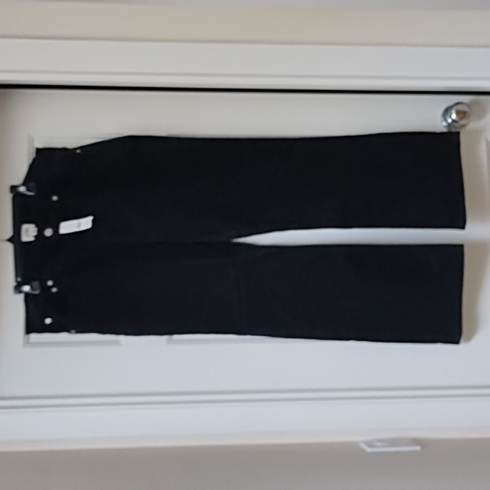 J. Crew High-rise slim demi-boot pant in corduroy black NWT!